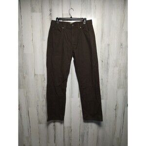 Blue Mountain Canvas Relaxed Fit 5 Pocket Men's Brown Pants Size 32 x 32…